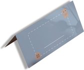 Naamkaartjes Tafelschikking | Fotofabriek Naamkaartjes 9,5x11 cm | 40 Stuks | Name cards | Babyshower Blauw