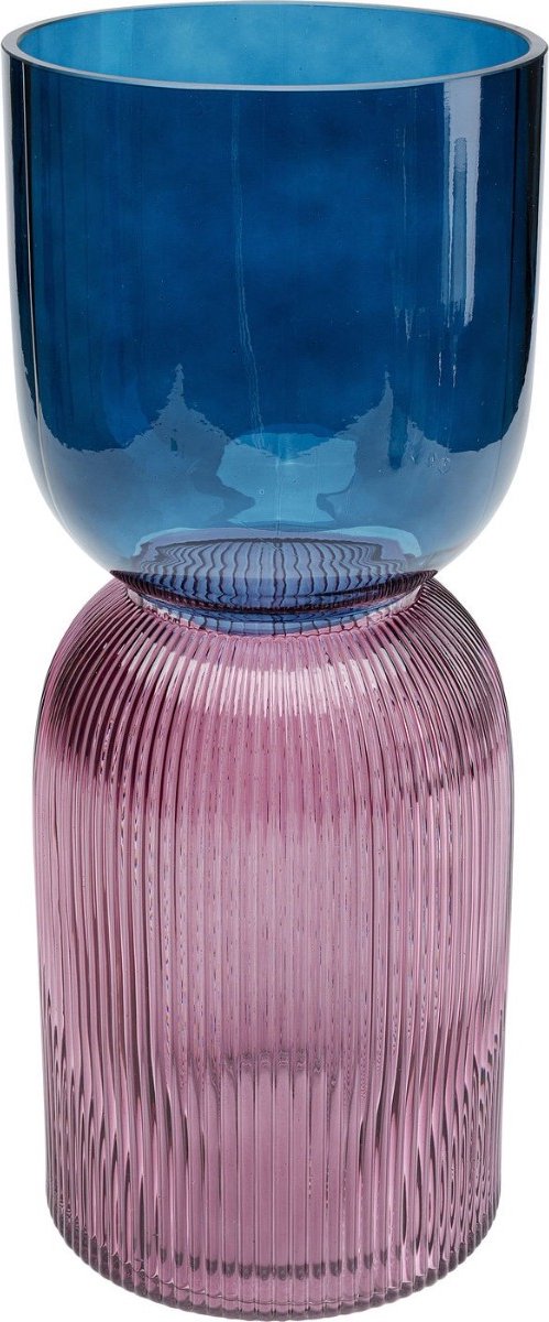 Kare Vaas Marvelous Duo Blauw Lila 40cm