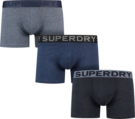 Superdry Onderbroek Boxer Triple Pack M3110452a Frosted Navy Grit/da Mannen Maat - S