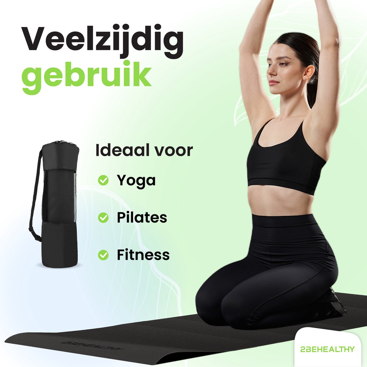 2BEHEALTHY Antislip Yogamat 0,8cm thumbnail 6