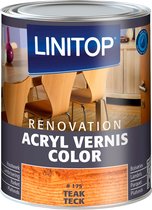 LINITOP Renovation Vernis Acrylique Satin - 0,25L - Teck (Teakhout) - #175