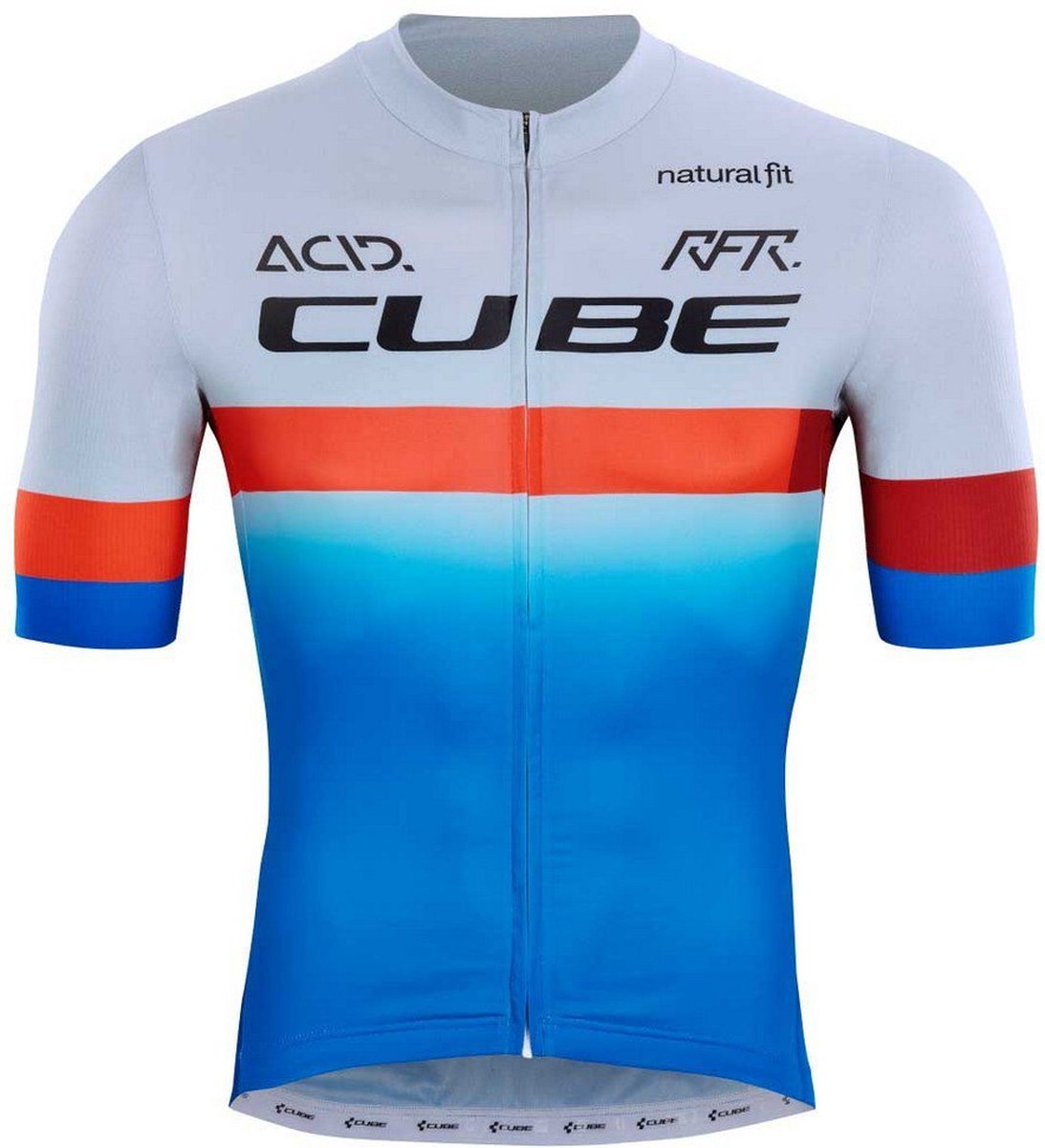 Cube Teamline Korte Mouw Wielertrui Blauw S Man
