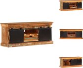 vidaXL TV-kast Vintage - 110 x 30 x 45 cm - Massief gerecycled hout - Kast