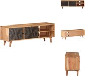 vidaXL Houten TV-meubel - Niet vermeld - TV-standaard - 115 x 30 x 39 cm - Ken- Massief acaciahout - Kast