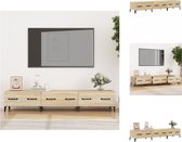 vidaXL Televisiemeubel Sonoma Eiken - Moderne Media-kast - 150 x 34.5 x 30 cm - Stevig - Voldoende opbergruimte - Kast