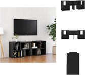 vidaXL TV-meubel - Zwarte Spaanplaat - 104 x 30 x 52 cm - Kast