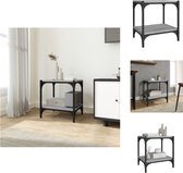 vidaXL Industrieel TV-meubel - 40 x 33 x 41 cm - Grijs Sonoma Eiken - Kast
