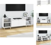 vidaXL Televisiekast - Tv-meubel - 160x35x55 cm - Wit - Kast