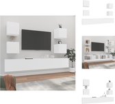vidaXL TV-meubelset - Wit - 2x100x30x30cm - 4x30.5x30x30cm - Kast