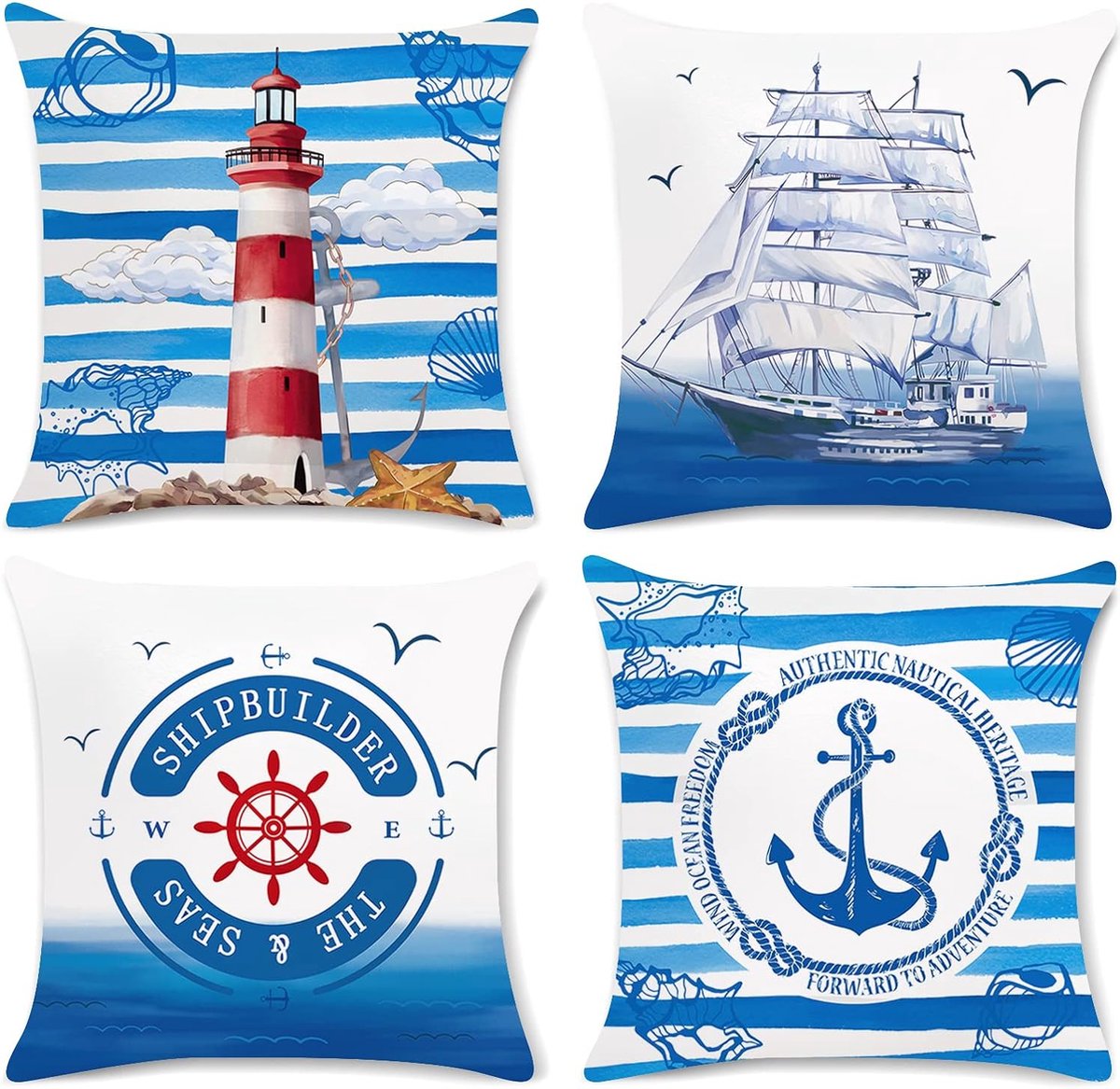 Set van luxe kussenslopen - kussensloop set - woonkamer