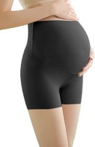 The Millennials - Slip de maternité durable - Taille L - jambes longues - sous-vêtements - Avant la Grossesse et après l'accouchement - mélange de coton de haute qualité - plus confortable - tons chair-noir