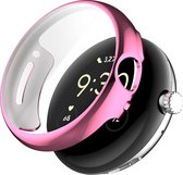 Watch case screenprotector - hoesje - geschikt voor Google Pixel Watch 2 - roze