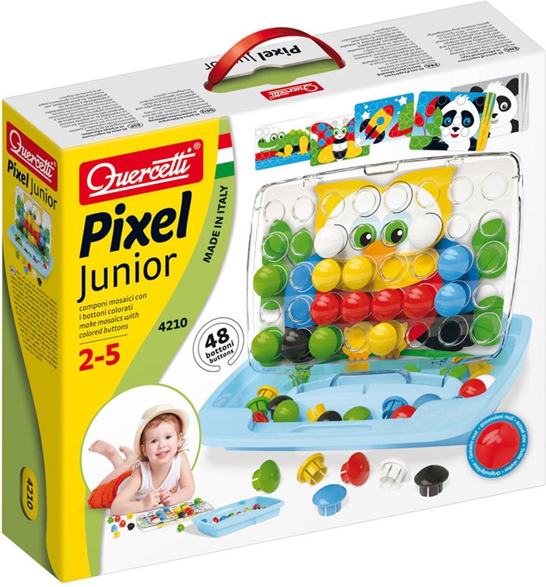 Quercetti Mozaïek Fantacolor Junior 56-delig — afbeelding 3