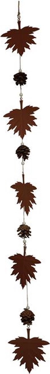 Guirlande bladeren metaal 13x5x34cm
