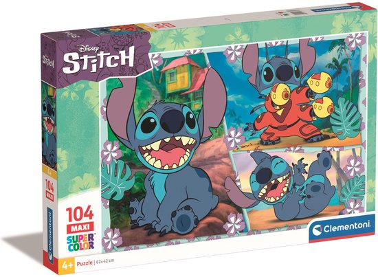 Clementoni - Puzzel - 104 Stukjes - Disney Stitch - Puzzel Voor ...