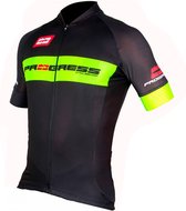 Progress Team Korte Mouwen Fietsshirt Zwart L Man