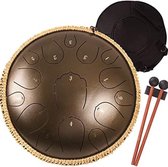 Steel Tongue Drum - Handpan Drum - Hangdrum - Bronzen