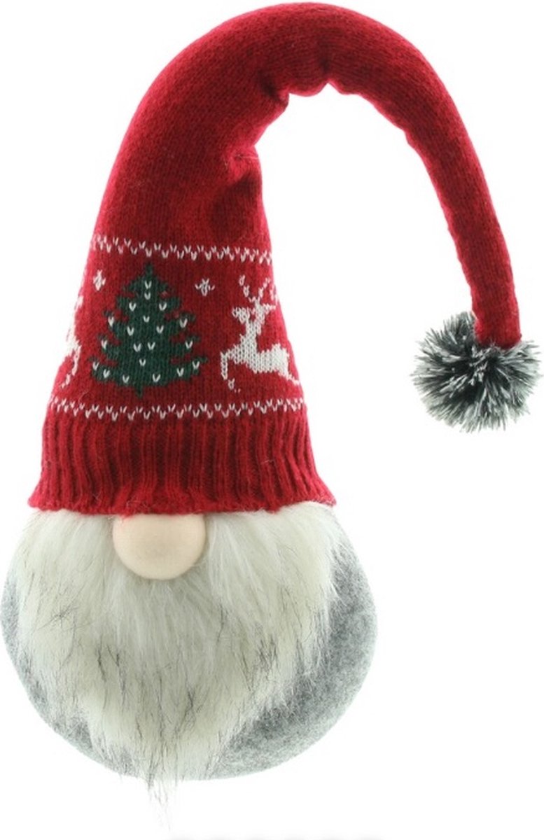 Dream-Living. Kerst goblins-Kabouter met rode muts 60x16 cm