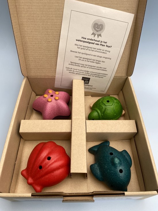 PlanToys Houten Speelgoed Zeeleven badset van PlanToys — afbeelding 2