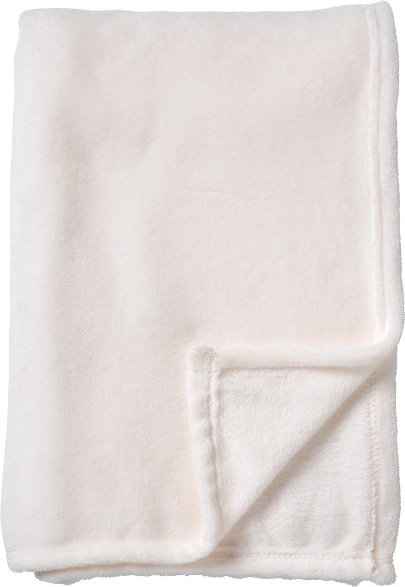 Dutch Decor OWEN - plaid 130x160 cm - coral fleece deken - heerlijk zacht - Snow White - wit Gebroken wit