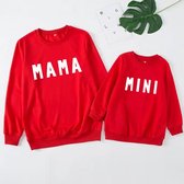 Baby Berliée - Baby Hoodie - Peuter Sweater - Mom and Me Sweater - Mom and Baby Twinning - Twinning Sweater - Mom and Daughter - Mom and Son - Mini - Maat 12-18 Maanden - Rood