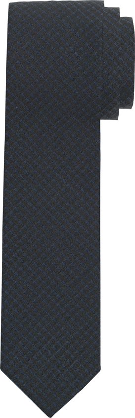 OLYMP smalle stropdas - marineblauw dessin - Maat: One size