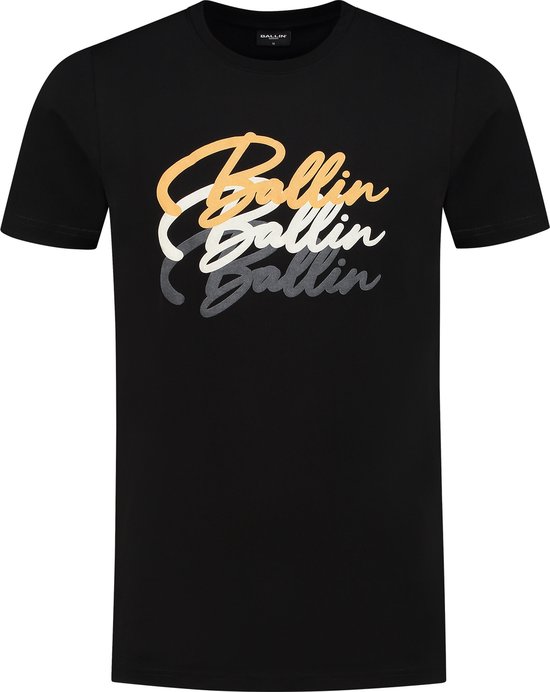 Ballin Amsterdam - Heren Regular fit T-shirts Crewneck SS - Black - Maat XXL