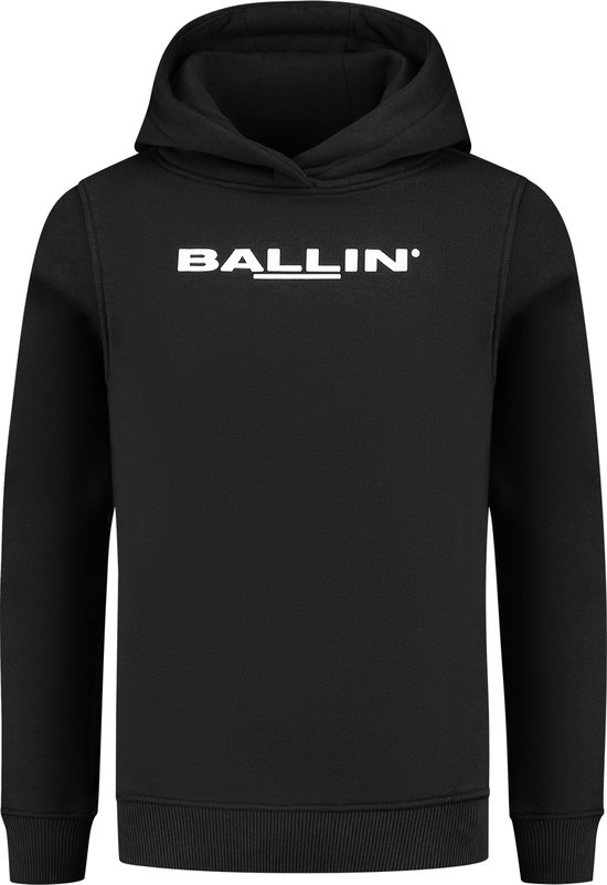 Ballin Amsterdam - Jongens Regular fit Sweaters Hoodie LS - Black - Maat 6