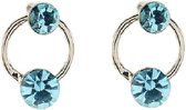 Boucles d'oreilles Behave éléments swarovski bleus