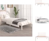 vidaXL Bedframe Houten Bedframe - 195.5 x 95.5 x 69.5 cm - Massief grenenhout - Bed