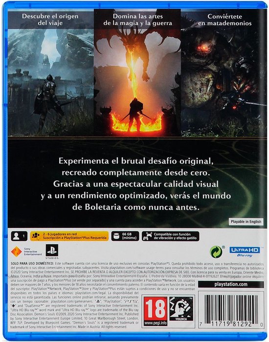 Demon's Souls - Juegos exclusivos de PS5 | (Perú Demon's Souls - Juegos exclusivos de PS5 | (Perú