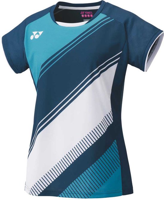 Foto: Yonex french national team t shirt met korte mouwen blauw xs vrouw