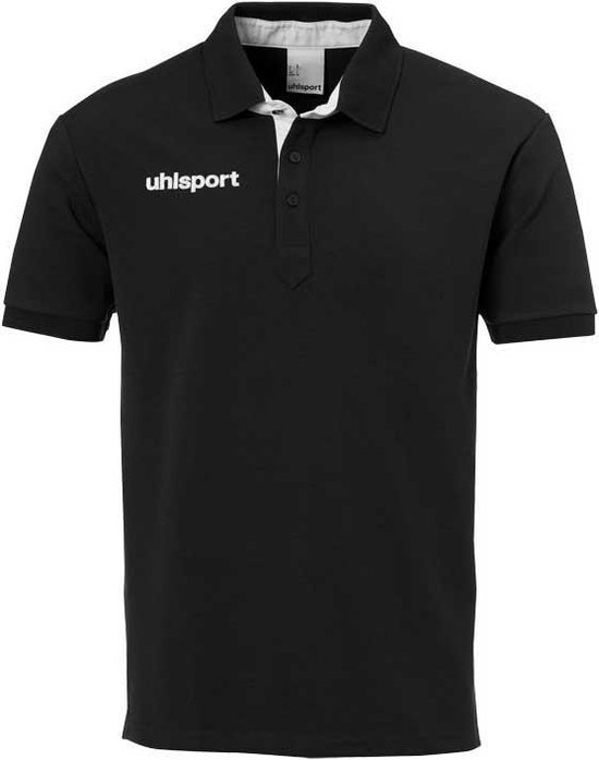 Uhlsport Essential Prime Poloshirt Met Korte Mouwen Zwart 4XL Jongen