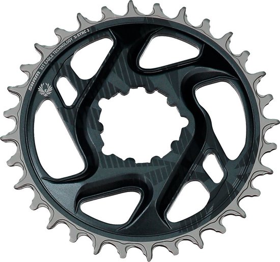 Plateau Sequence, 32T Sram Dirct Mount, 6mm Décalage, Noir. - Vélotonic - 14