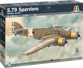 1:72 Italeri 1412 S.79 Sparviero - Bomber version Plane Plastic Modelbouwpakket