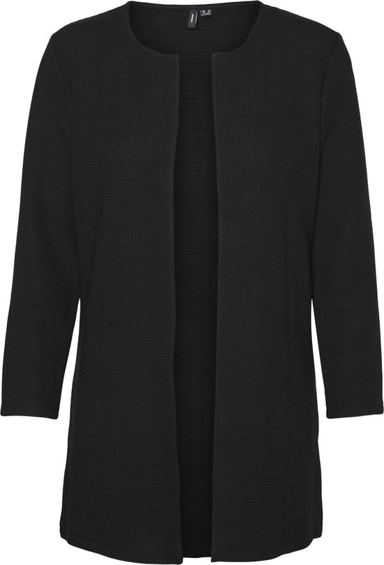 Vero Moda Gilets VMLEILANI STITCH LS O-NECK CARDIGAN femme noir