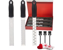 Rednas Raspen in Luxe Giftbox - Rasp - Citroenrasp - Nootmuskaatrasp - Kaasrasp - Grof/Fijn/Plakjes/RVS - Rednas Raspen in Luxe Giftbox - Rasp - Citroenrasp - Nootmuskaatrasp - Kaasrasp - Grof/Fijn/Plakjes/RVS -
