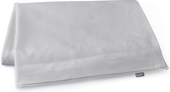 Eleganzzz Laken Percale de Katoen - Grijs Clair - Laken 150x250cm - Simple - Draps