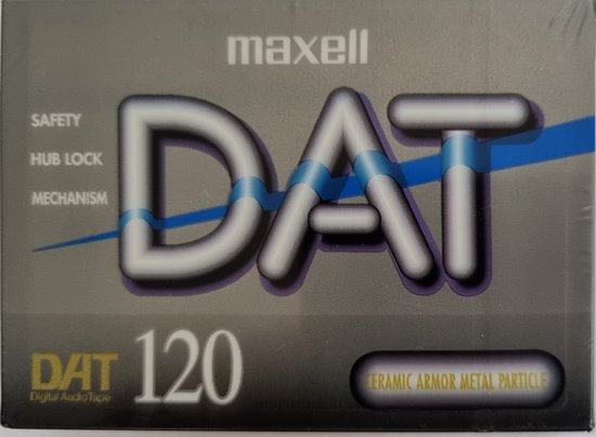 Maxell DAT Cassette DM120 Ceramic Armor Metal Particle Digital Audio ...