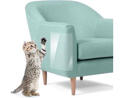 CHPN - Bankbeschermer - Katten- of Hondennagels op jouw bank - Bescherming voor Interieur - Transparant - 15 x 45 cm - Beschermvel - Beschermplaat - 2 stuks