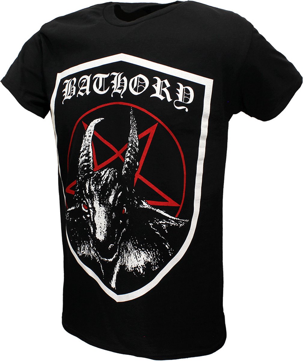 Bathory Shield T-Shirt - Officiële Merchandise - M