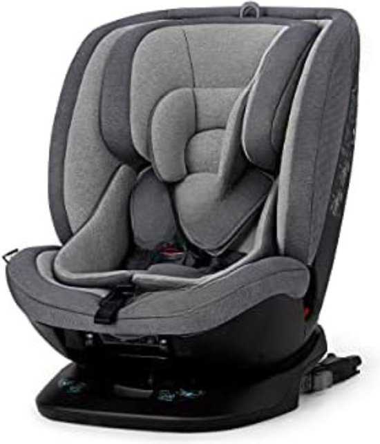 WALSER Premium Kinderzitverhoger Andy - 125-150 Cm ECE R129 Grijs Autostoelverhoger 2024