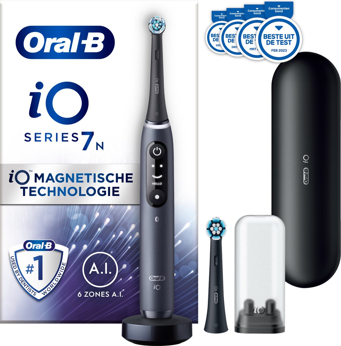 Oral-B iO 7N - Elektrische Tandenborstel - Zwart - Oral B