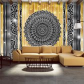 Fotobehangkoning - Behang - Vliesbehang - Fotobehang Mandala - Kunst - Incorporeal circle - 100 x 70 cm