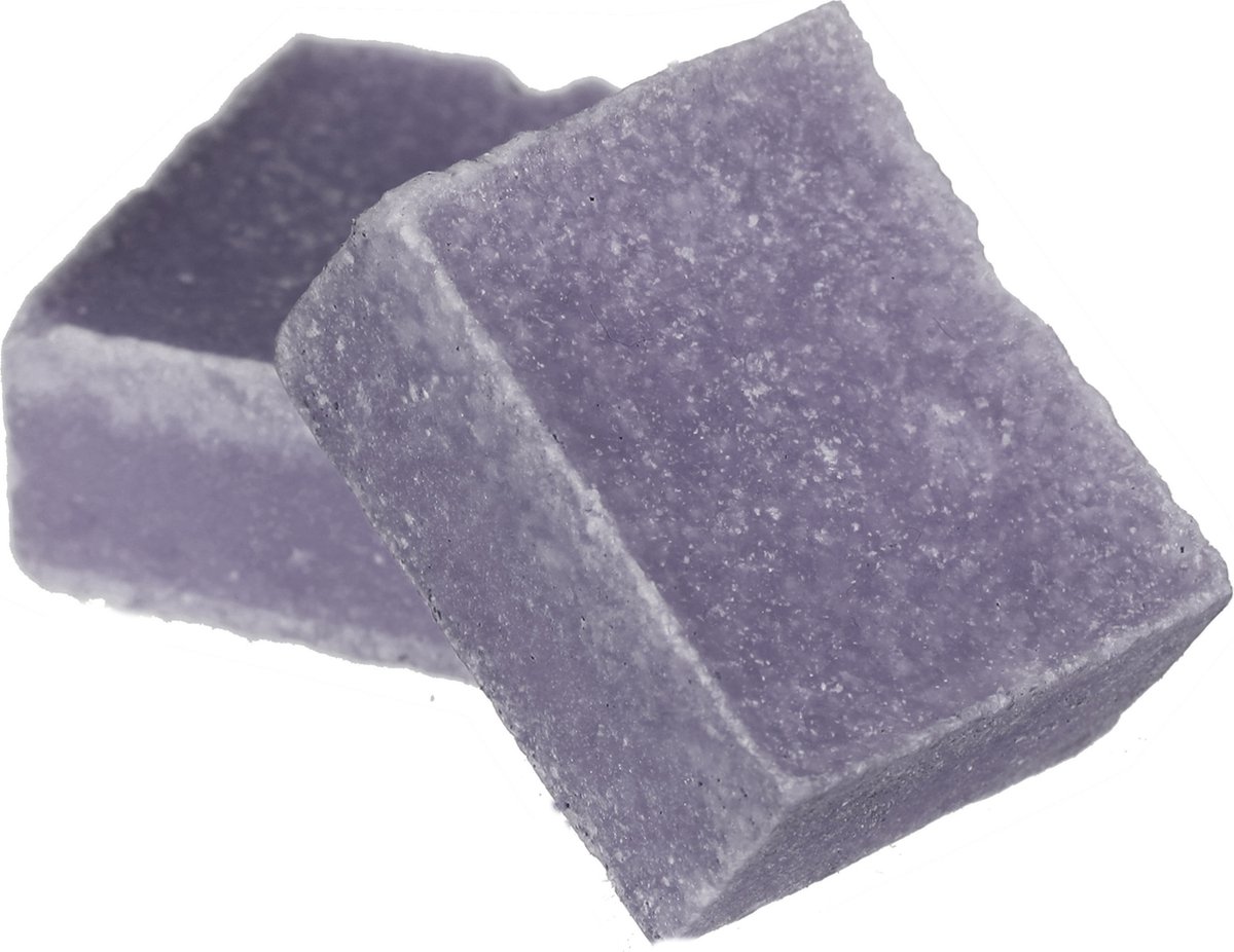 Ideas4seasons Amberblokjes/geurblokjes - lavendel geur - 3x stuks - huisparfum