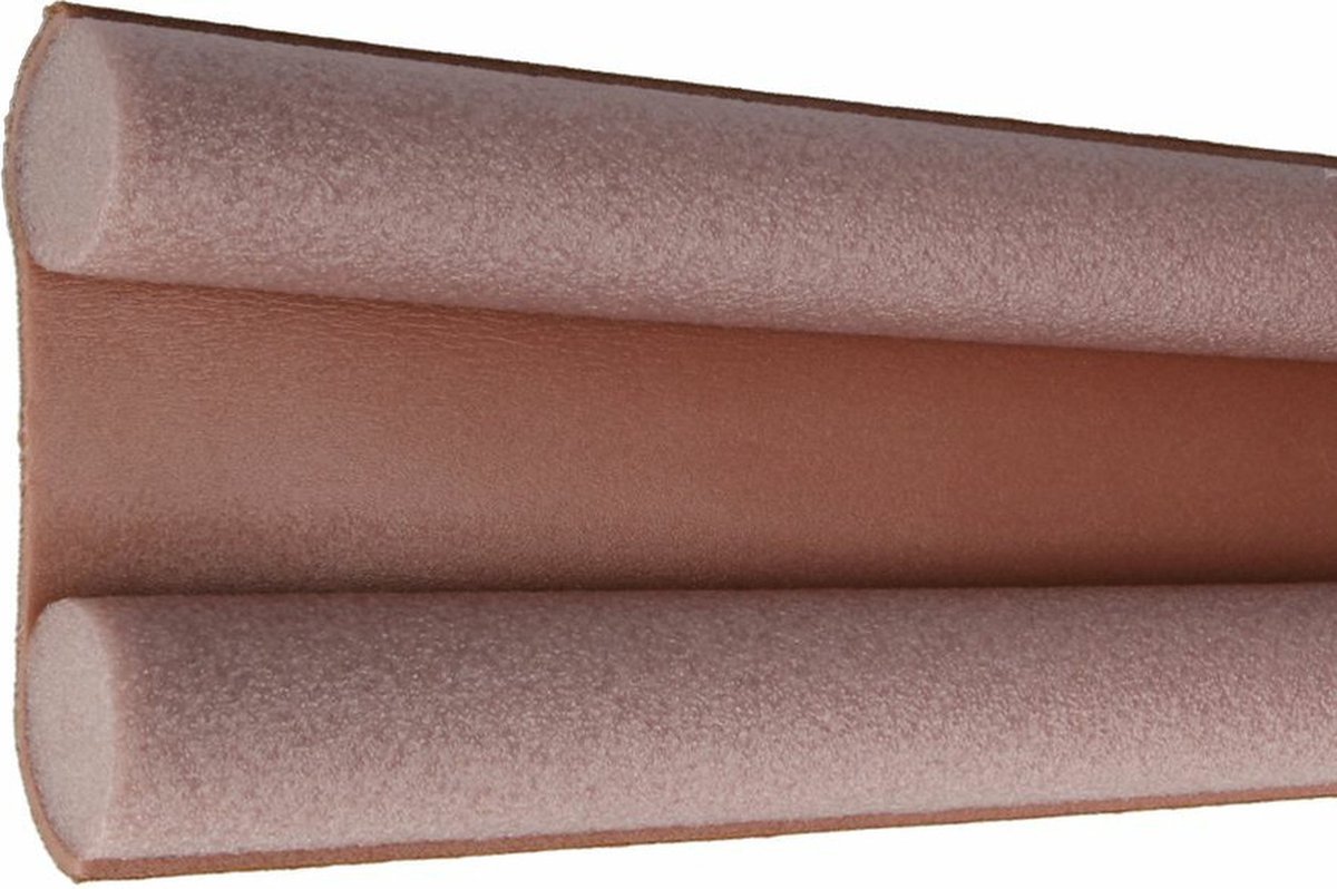 Amig Tochtstrip - tochtwering - bruin - foam - 100 x 3,5 cm - deur tochtstopper