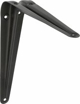 AMIG Plankdrager/planksteun van metaal - gelakt zwart - H200 x B150 mm
