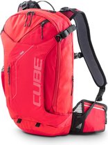 CUBE Rugzak Edge Trail - Fietstas rugzak - Waterdicht - Geschikt voor drinksysteem - Gereedschapsvak - Met rugbescherming - Rood