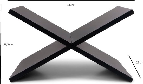 JENS Living Boekenstandaard - Boekenhouder - Salontafelboek - 33 x 29 x 19,5 cm - Zwart