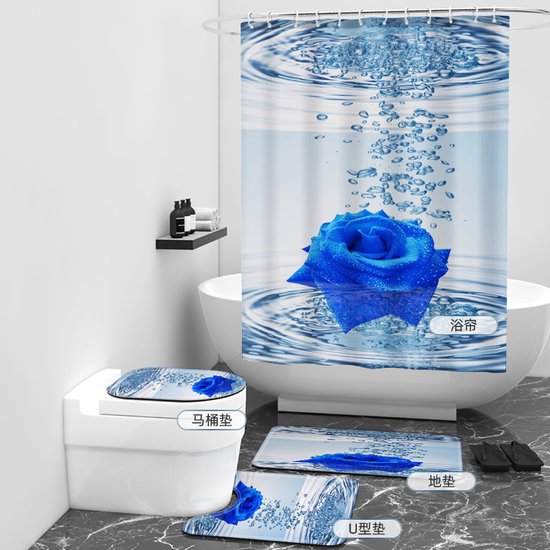 Floraweg Douchegordijn,Shower Curtain,badgordijn,badkamergordijn